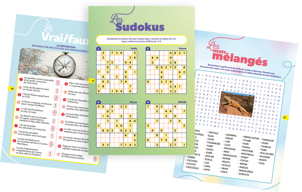 Jeux du magazine LE FIL